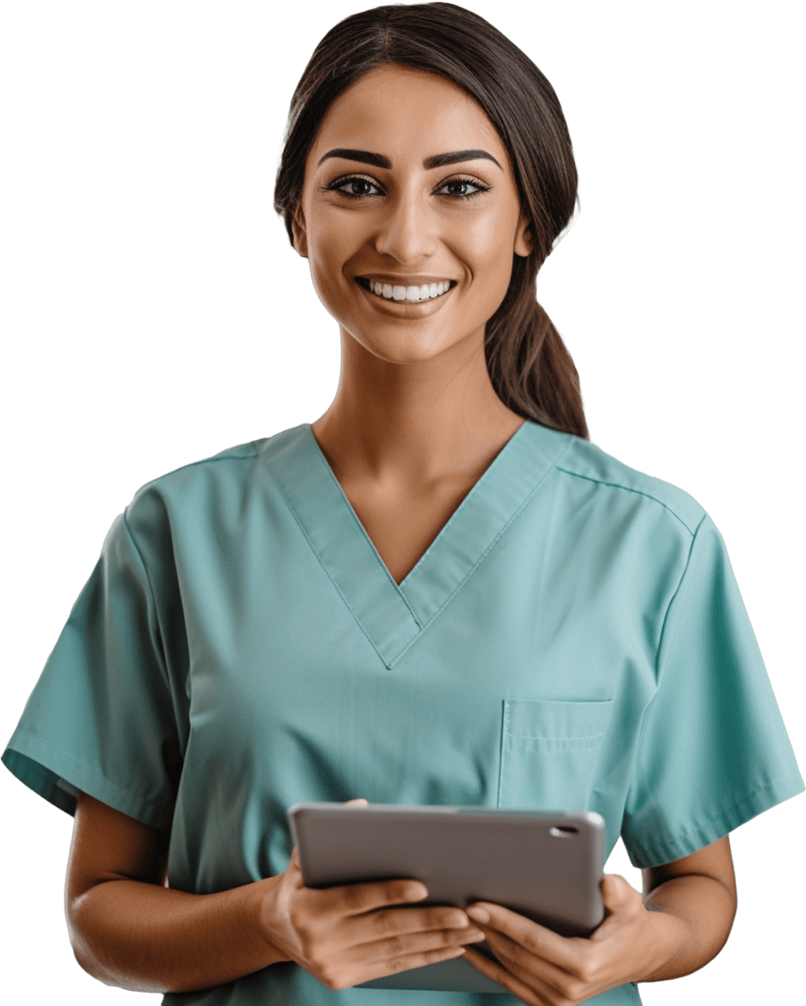 Certified nurse providing home care in Bangalore